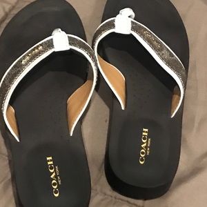 Coach flip flops